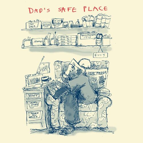 Dad's Safe Place' Greetings Card
