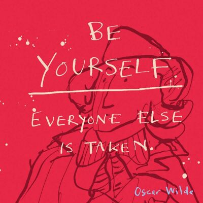 Be Yourself - Oscar' Greetings Card
