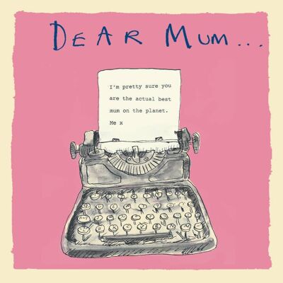 Dear Mum' Greetings Card