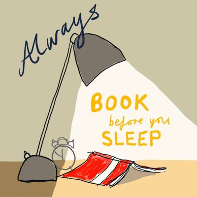Book Before Sleep' Greetings Card