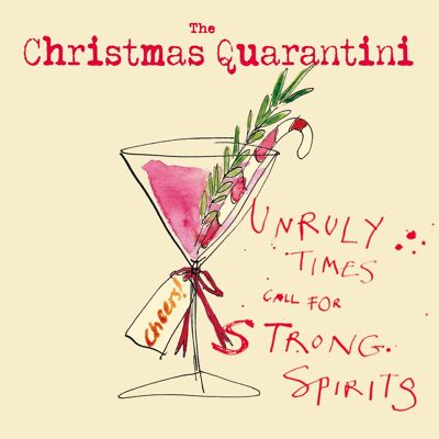 Weihnachten Quarantini' Weihnachtskarte