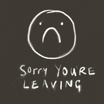 Sorry You're Leaving, Blackboard' Greetings Card