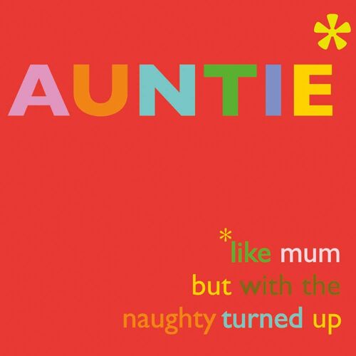 Auntie' Greetings Card