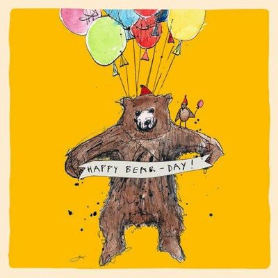 Biglietto di auguri "Happy Bear Day", Studio