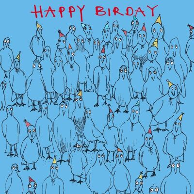 Joyeux anniversaire Blue' carte de voeux