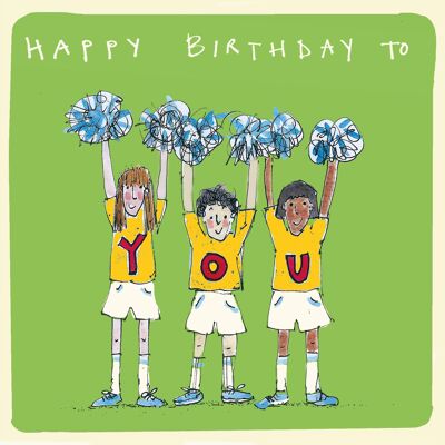 Cheerleaders' Birthday Card, Studio
