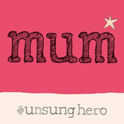 Mum Hashtag' Greetings Card, Hashtag