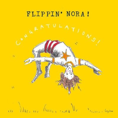Biglietto di auguri Flippin' Nora Congratulazioni