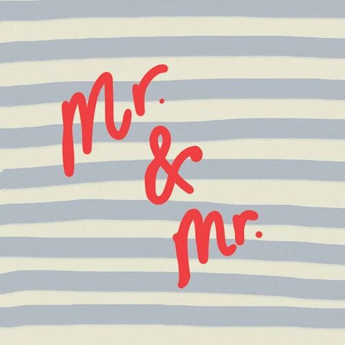 Mr and Mr' Greetings Card