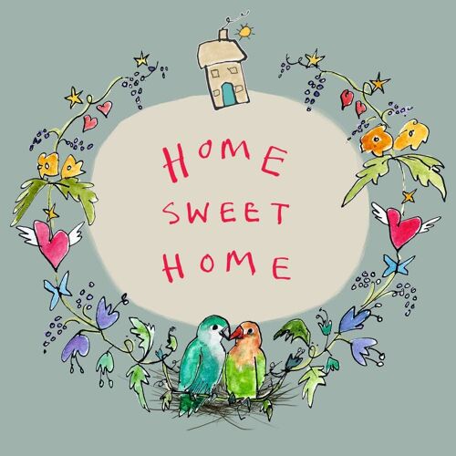 Home Sweet Home Garland' Greetings Card, Garland