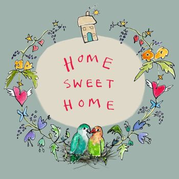 Carte de vœux « Home Sweet Home Garland », guirlande