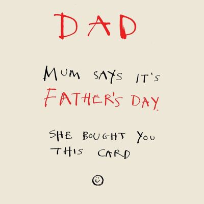 Father's Day Scrawl' Greetings Card