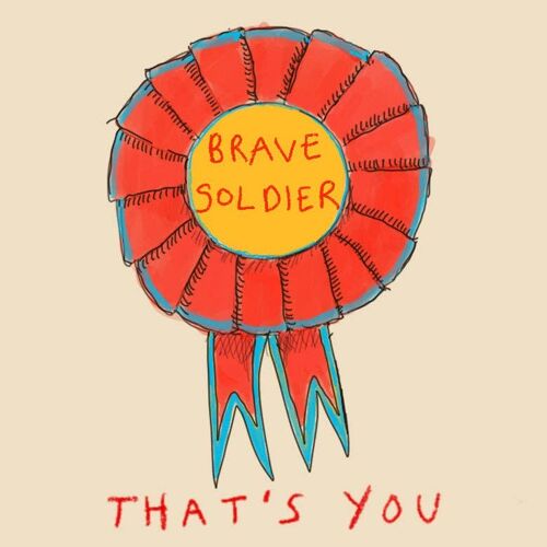 Brave Soldier' Greetings Card