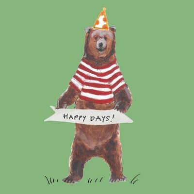 Tarjeta de felicitación Happy Days Bear