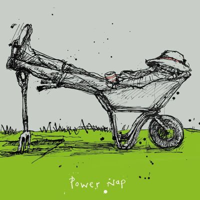 Power Nap'-Grußkarte
