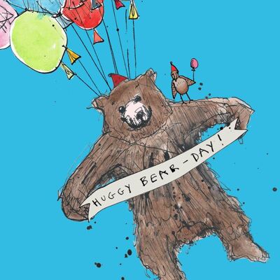 "Huggy Bear Day"-Grußkarte