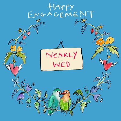 Nearly Wed' Greetings Card, Garland