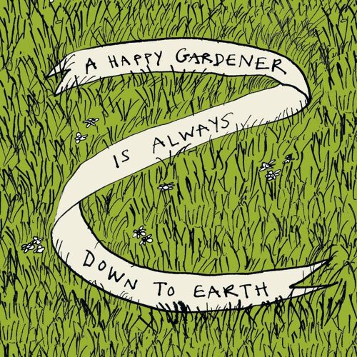 Happy Gardener' Greetings Card, Banner