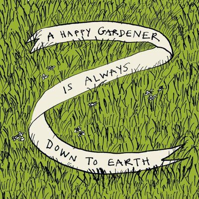 Happy Gardener' Grußkarte, Banner