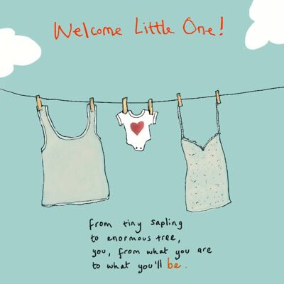 Welcome Little One' Greetings Card