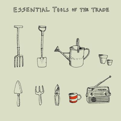 Tools of the Trade'-Grußkarte