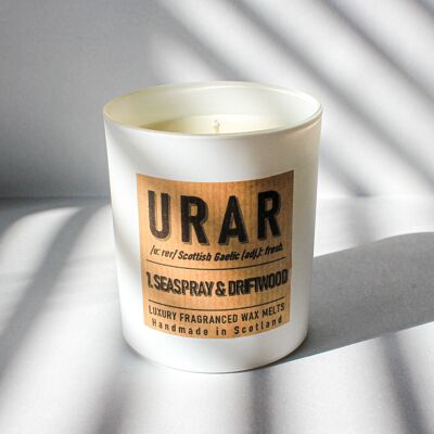 Urar 1: Sea Spray and Driftwood Luxury Candle , Small