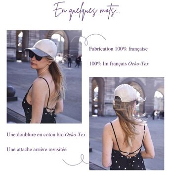 Casquette Zélie fabriquée en France 8