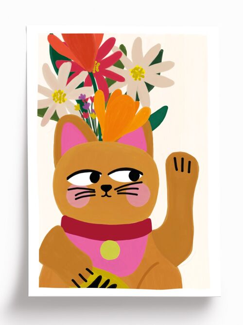 Affiche illustrée Little Bao - format A4 21x29,7cm