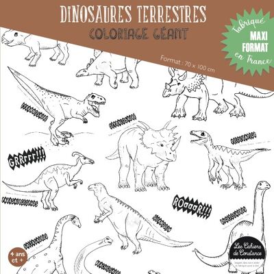 Coloriage géant Dinosaures