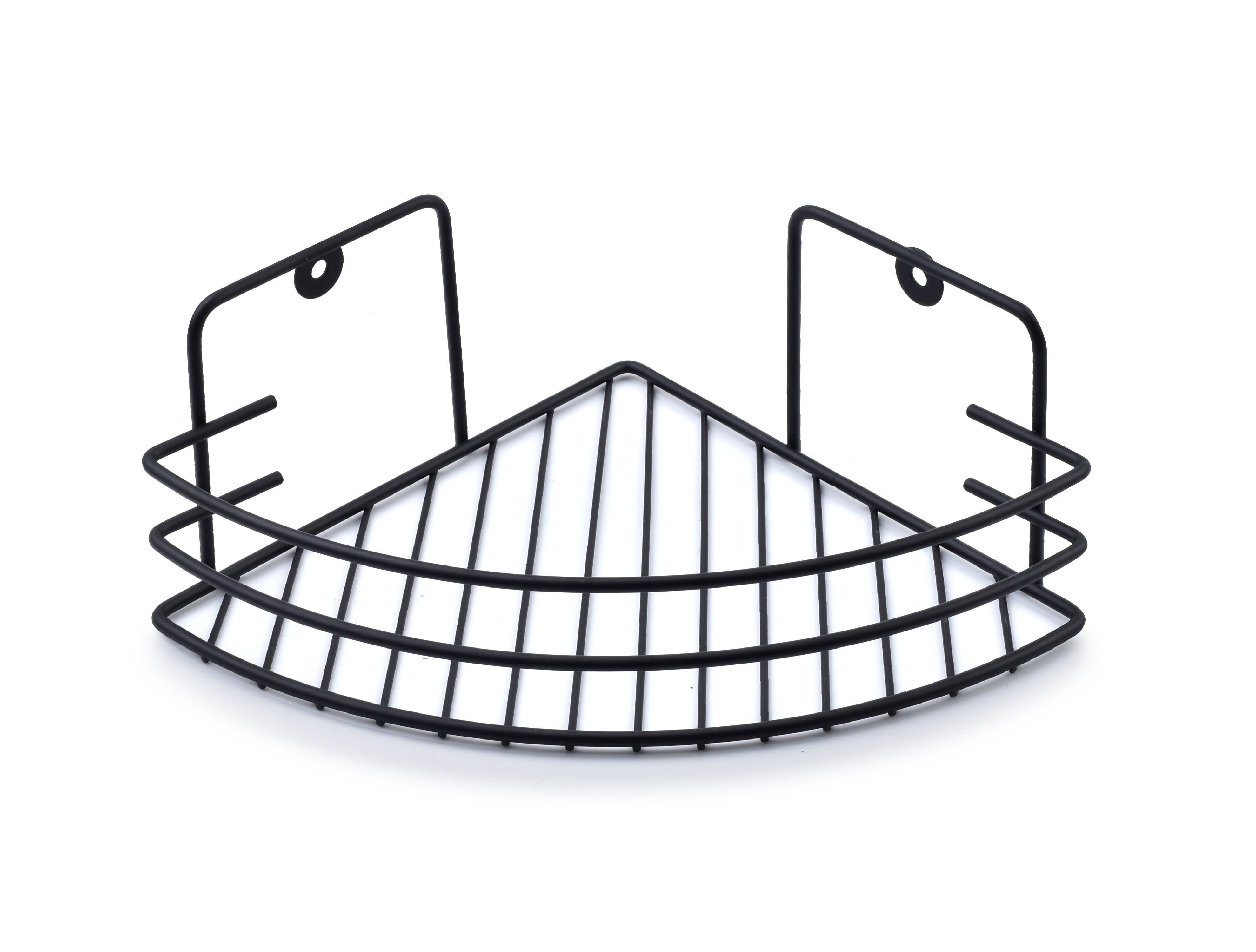 CARL BLACK Bathroom shelf, h9x19x19cm, 1 triangular level