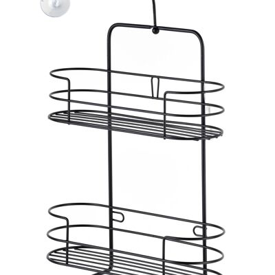 CARL BLACK Mensola bagno h33x25x9,5cm 2 livelli