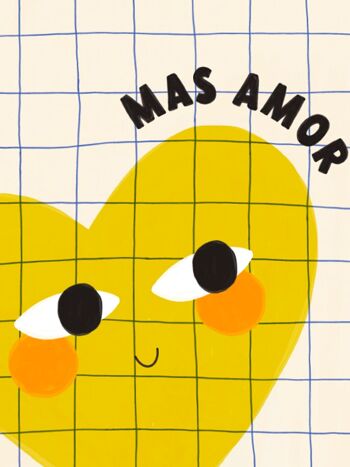 Affiche illustrée Mas Amor - format 30x40cm 2