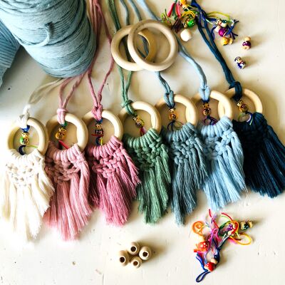 Valuepack of 14 Macrame Lucky Car Charms