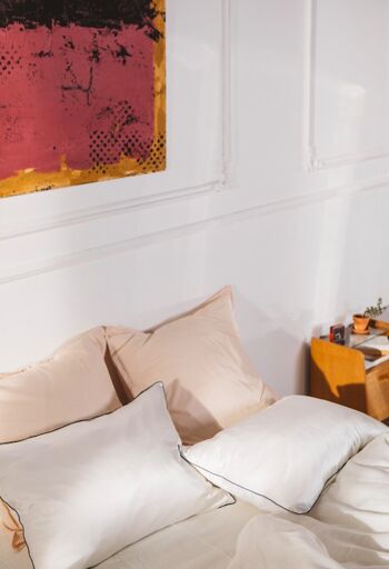 Set de deux taies d'oreiller en soie - Format rectangle - Coloris original 1