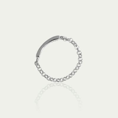 Ring chain/bar, sterling silver