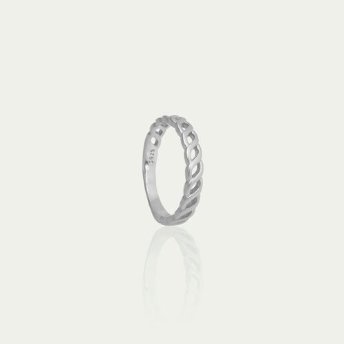 Ring Frosted Twist, Sterling Silber
