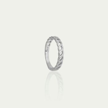 Bague Frosted Twist, argent sterling 1