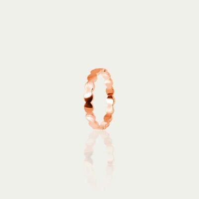 Ring Endless Disc, rose gold plated