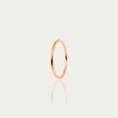 Ring Basic, Roségold vergoldet