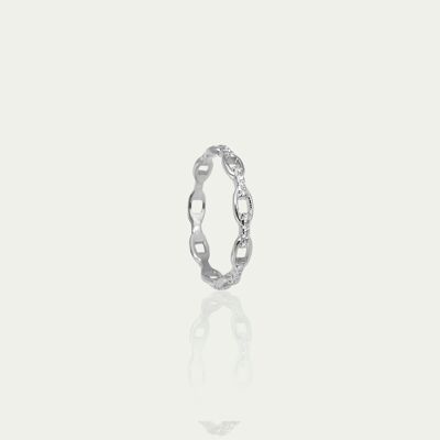 Ring Shiny Chain, sterling silver