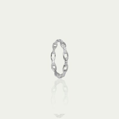 Anello Shiny Chain, argento sterling
