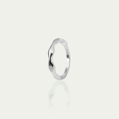 Bague Vague épaisse, argent sterling