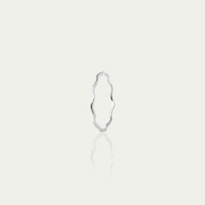 Ring Wave, sterling silver