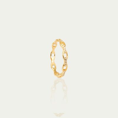Ring Shiny Chain, yellow gold plated