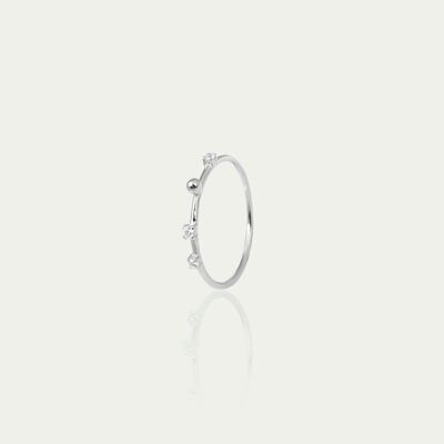Ring Bubble & Pure, sterling silver