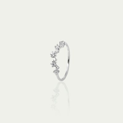 Bague Stones Wire, argent sterling