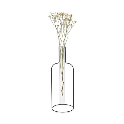 Vase - Florero Bottle Silhouette XL negro34 CM