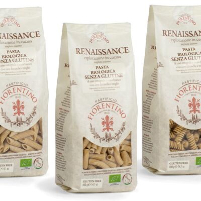 RENAISSANCE BIO corn and rice pasta with FAVE ETR. and millet 400g