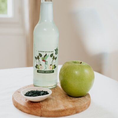 Fruit kefir Apple Spirulina Organic - 33cl