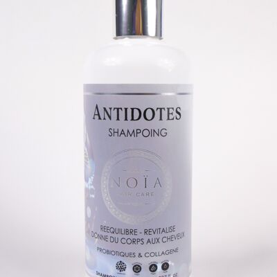 Champú antídoto, lucha contra el envejecimiento del cabello, probióticos y colágeno-500ml